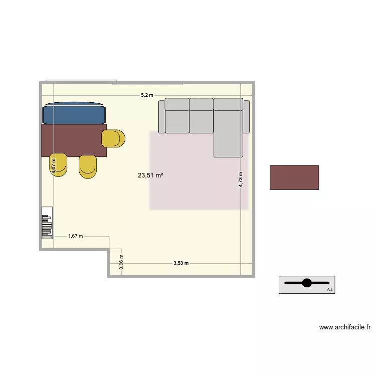 Salon #Babytransition. Plan de 1  et 24 m²