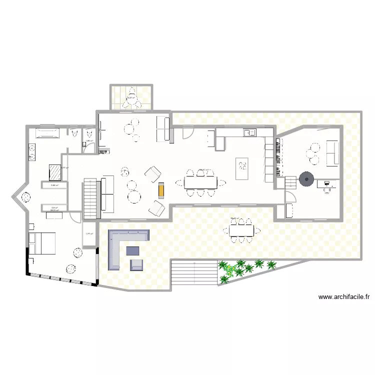 SANARY REZ DE JARDIN. Plan de 9 pièces et 272 m² SANARY REZ DE JARDIN. Plan de 9 pièces et 272 m²