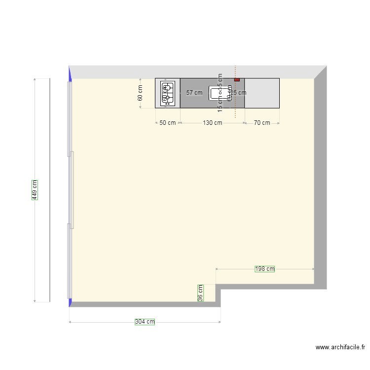 plan travail. Plan de 0 pièce et 0 m2