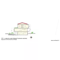 Plan de coupe DP 076 351 25 01 424 avec Bow window