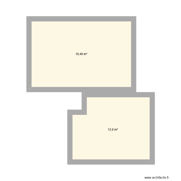 Orée Crissier. Plan de 2 pièces et 31 m2