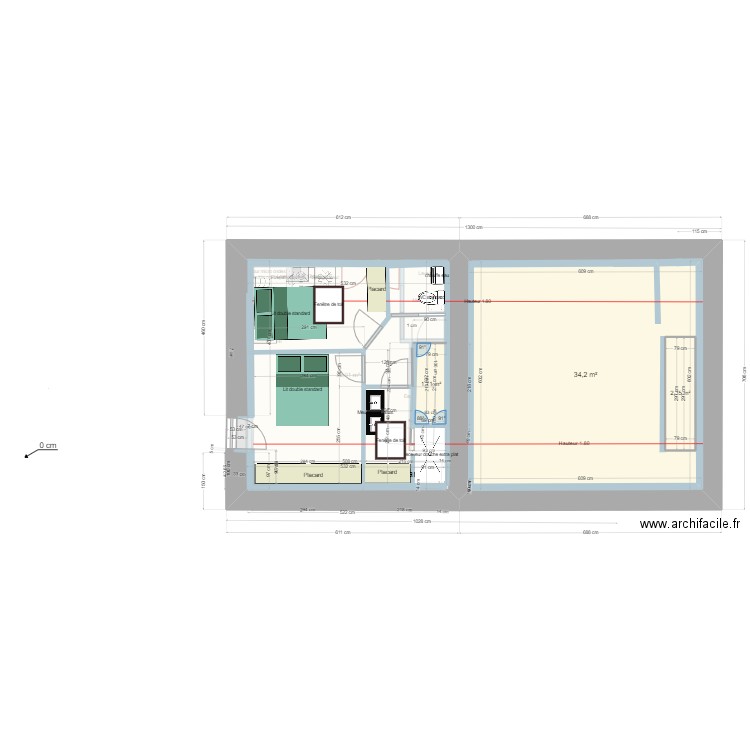 location maguy 06. Plan de 5 pièces et 109 m2