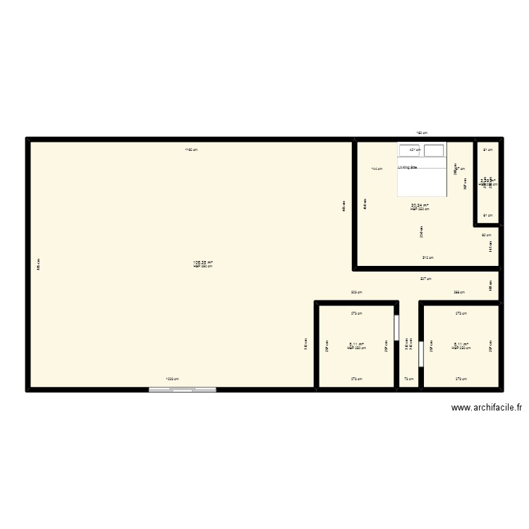 innachever. Plan de 0 pièce et 0 m2