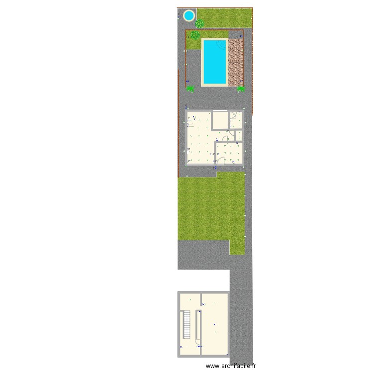 Poolhouse 4 + plong. Plan de 25 pièces et 283 m2