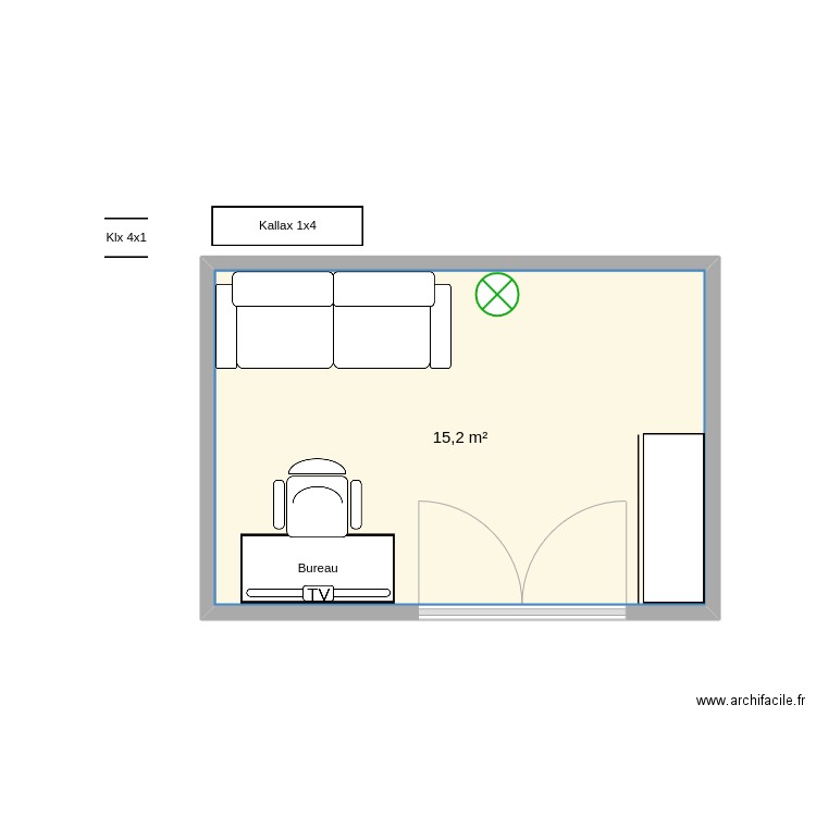 bureau 2. Plan de 0 pièce et 0 m2