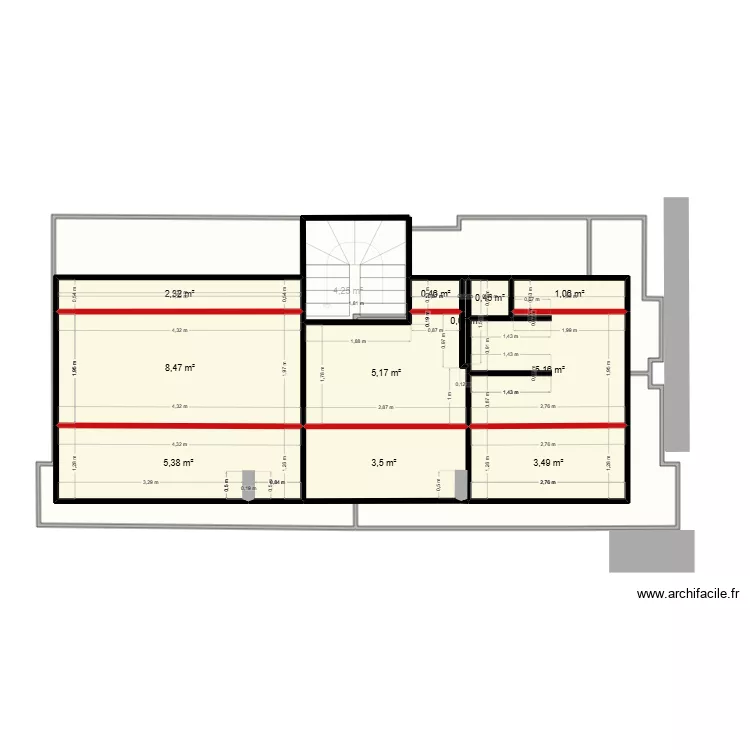 Plan avec cotes Carrez. Plan de 22 et 197 m² Plan avec cotes Carrez. Plan de 22 et 197 m²
