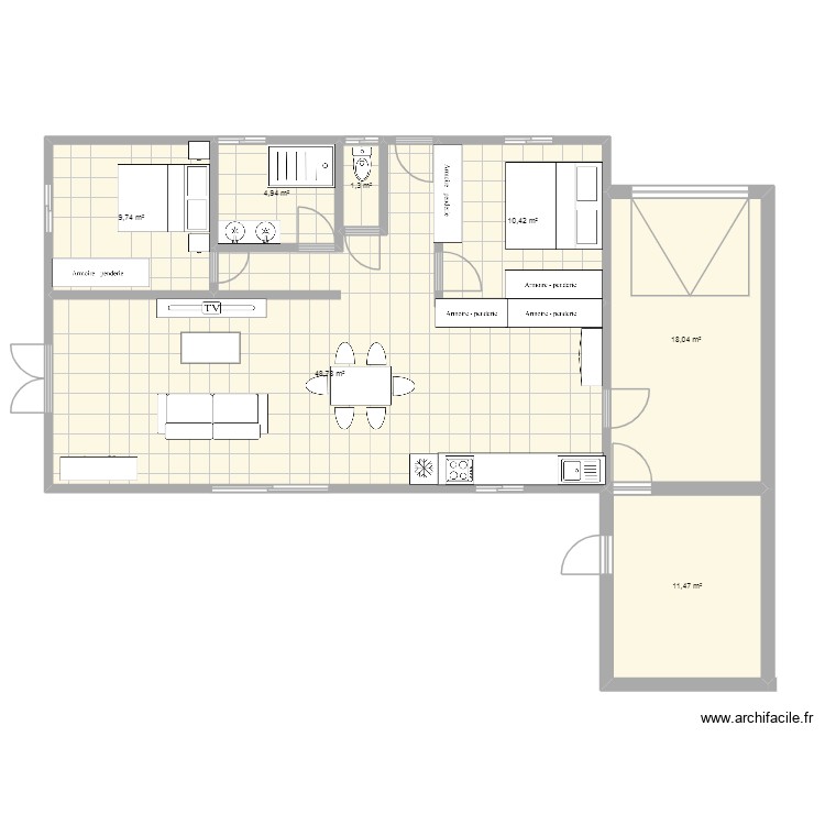 MAISON 2. Plan de 0 pièce et 0 m2