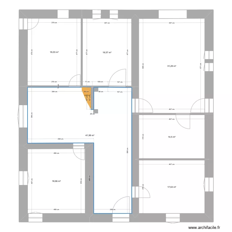 Chalet Existant. Plan de 