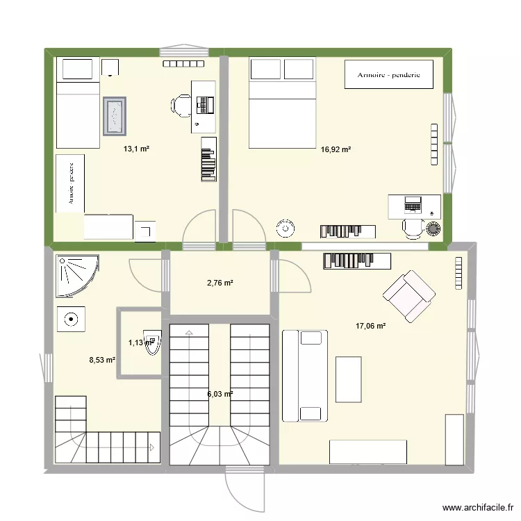 Projet Maison Eckbo-1er. Plan de 7 et 66 m² Projet Maison Eckbo-1er. Plan de 7 et 66 m²