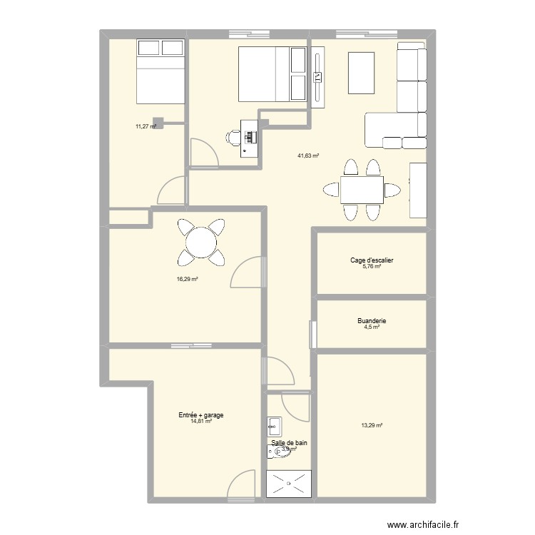 myplan2. Plan de 8 pièces et 111 m2