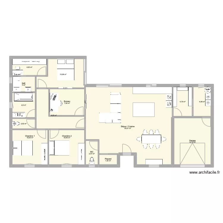 Plan maison plus grand. Plan de 15 et 141 m² Plan maison plus grand. Plan de 15 et 141 m²