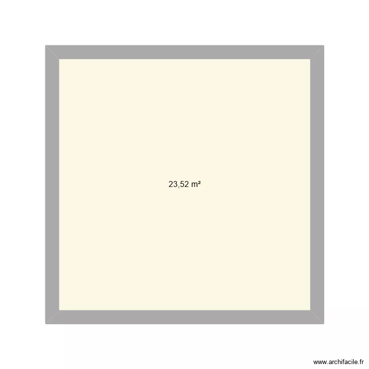 chambre2. Plan de 1  et 24 m²