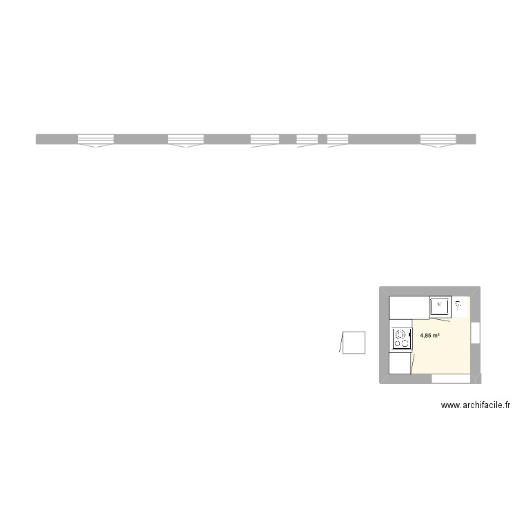 ciboure. Plan de 3 pièces et 105 m2