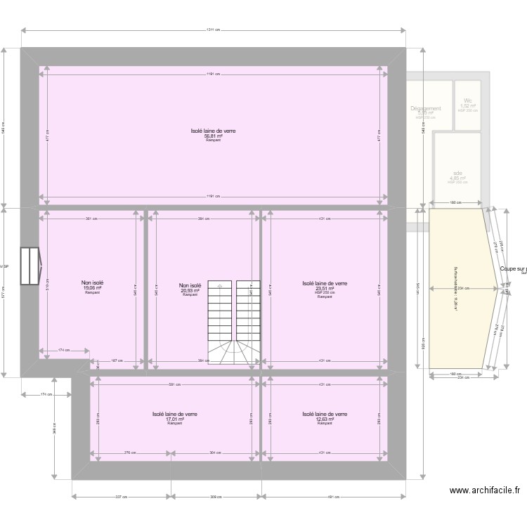 ML24016897 VAPILLON. Plan de 18 pièces et 309 m2
