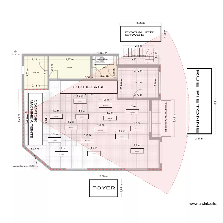 Plan BLED. Plan de 4 Pièces et 30 m² Plan BLED. Plan de 4 Pièces et 30 m²
