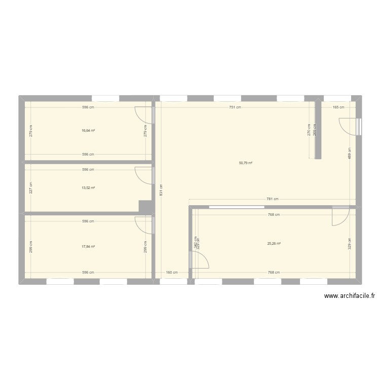 Desies. Plan de 0 pièce et 0 m2