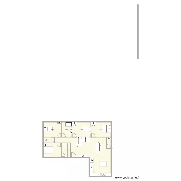 maison drevet plan 2. Plan de 10  et 124 m²