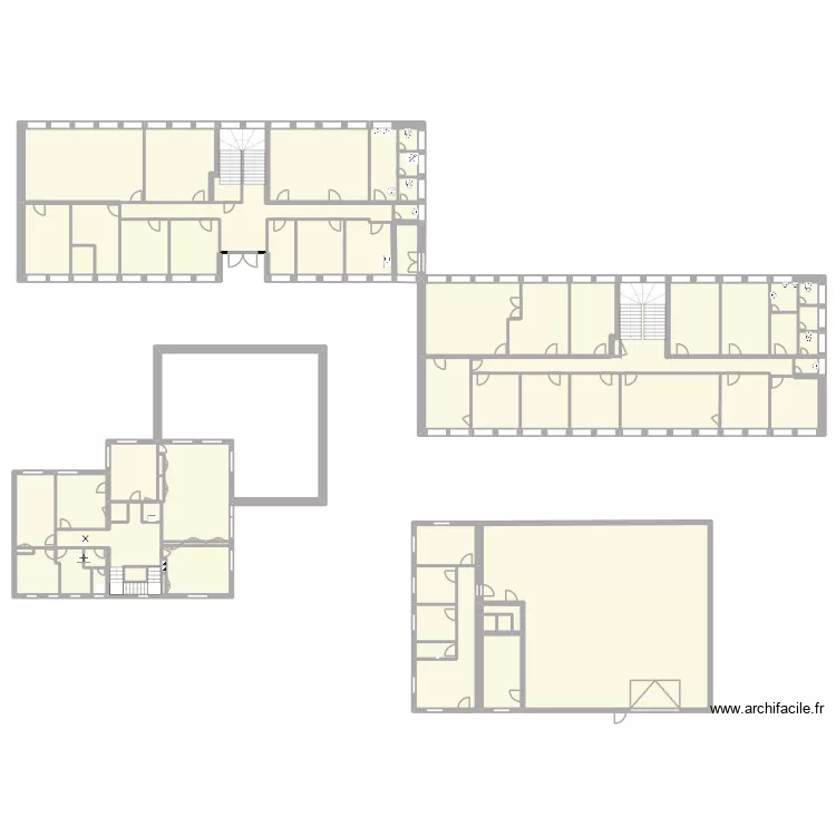 Rennes B109. Plan de 54  et 1038 m²
