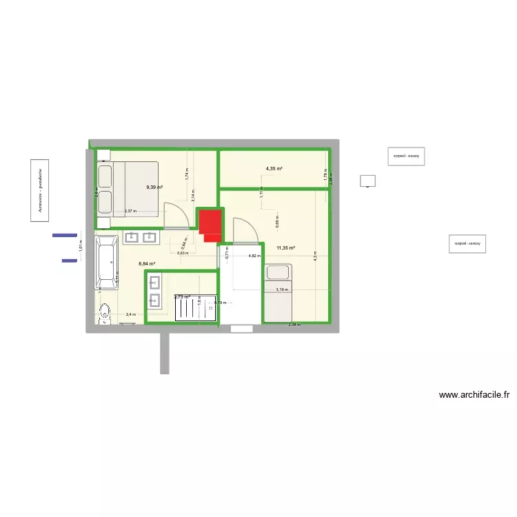 étage essaie 21. Plan de 5 Pièces et 38 m² étage essaie 21. Plan de 5 Pièces et 38 m²