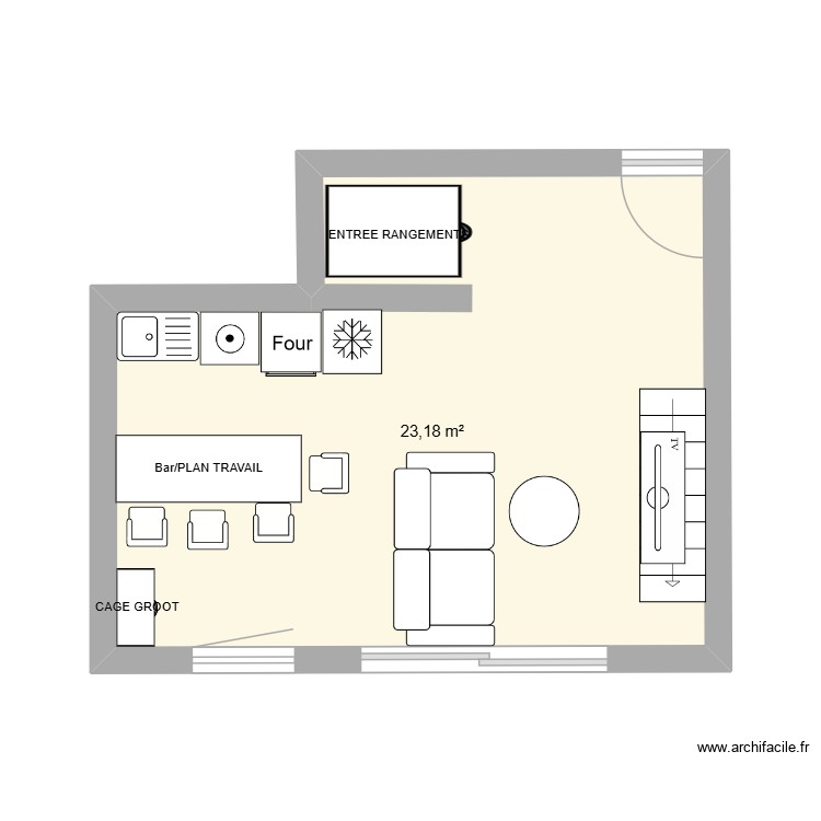 JULIE. Plan de 0 pièce et 0 m2