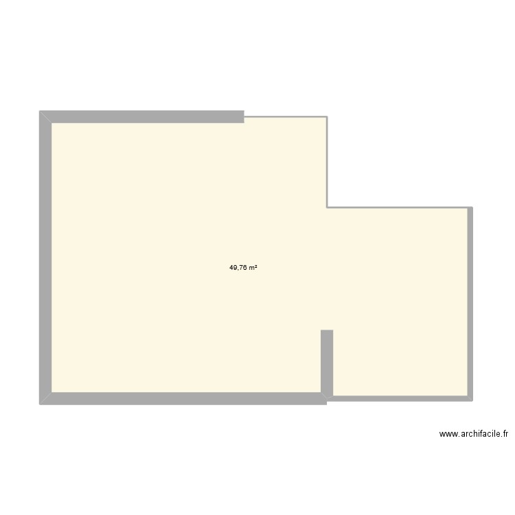 station de lavage. Plan de 1 pièce et 50 m2