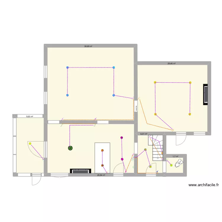 sonnac BASE eclairage connect&eacute;. Plan de 