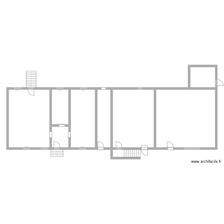 EP Loire_MONESTIER. Plan de 6 pièces et 205 m2