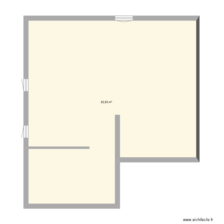 mon plan C. Plan de 1 pièce et 83 m2