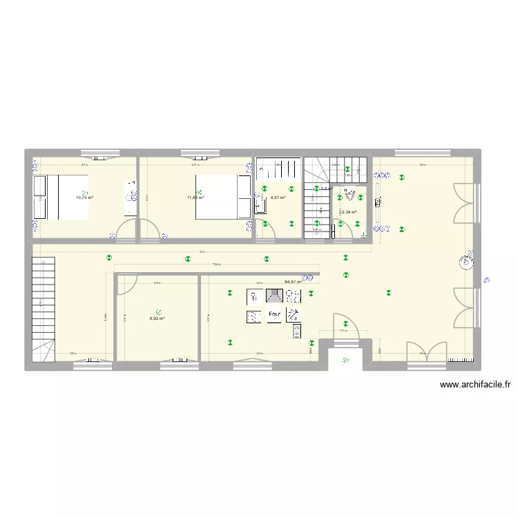 barossi&egrave;re. Plan de 7  et 107 m²