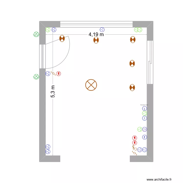Cusine ELEC. Plan de 