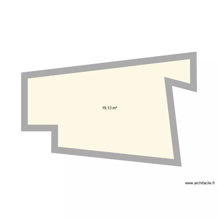 GRANDE TERRASSE. Plan de 1  et 19 m²