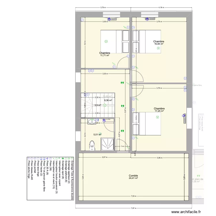 DESROUSSEAUX. Plan de 14 et 186 m² DESROUSSEAUX. Plan de 14 et 186 m²