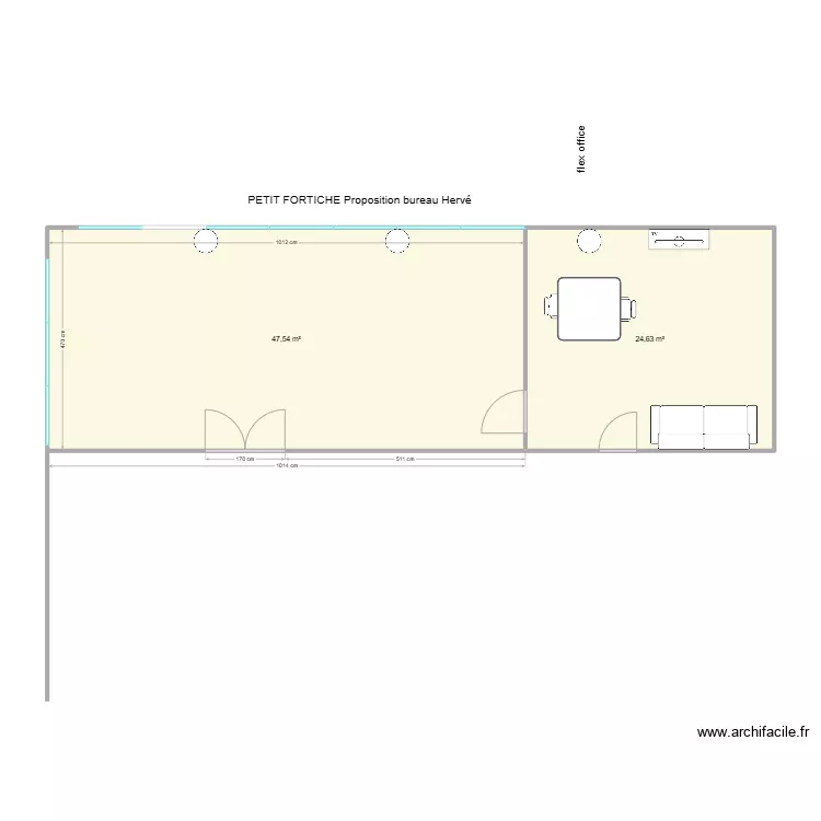 PETIT FORTICHE. Plan de 