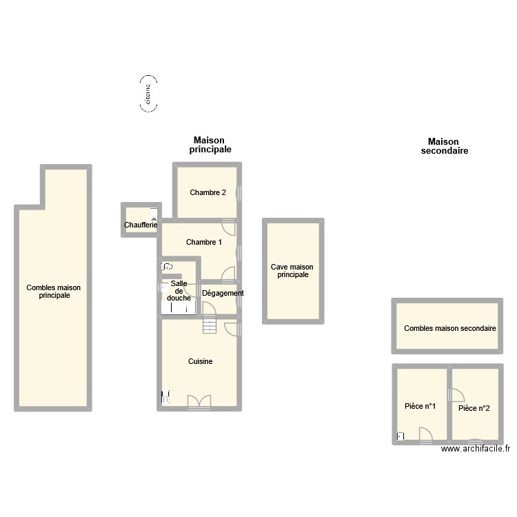 favereau maison. Plan de 11 pièces et 187 m2