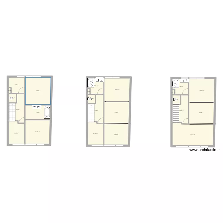 appart plage. Plan de 