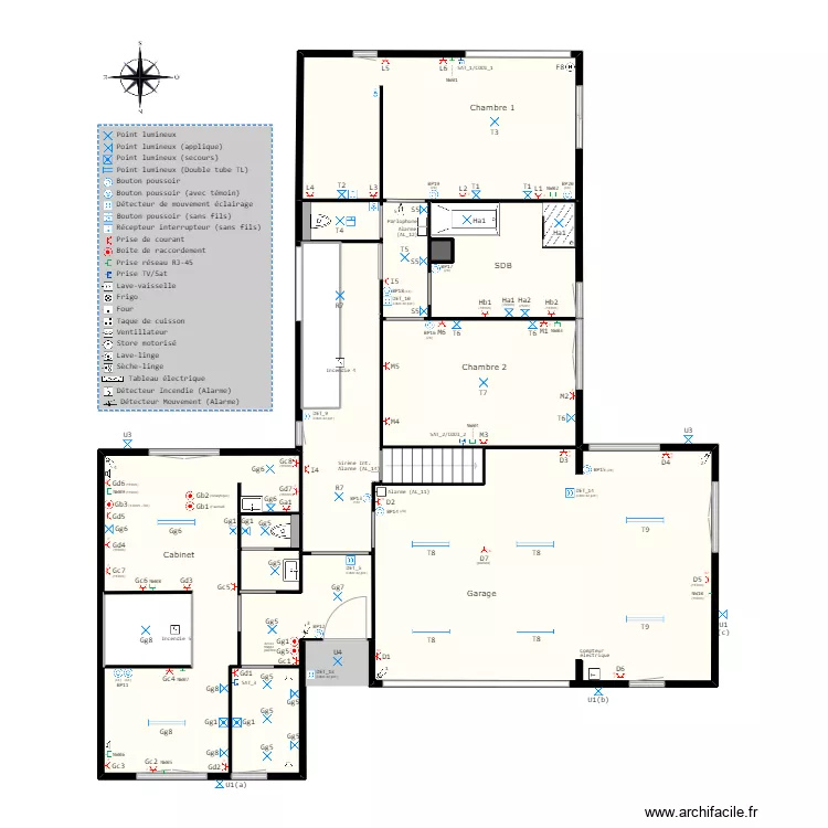 Home (Sch&eacute;ma &eacute;lectrique) v2.20. Plan de 