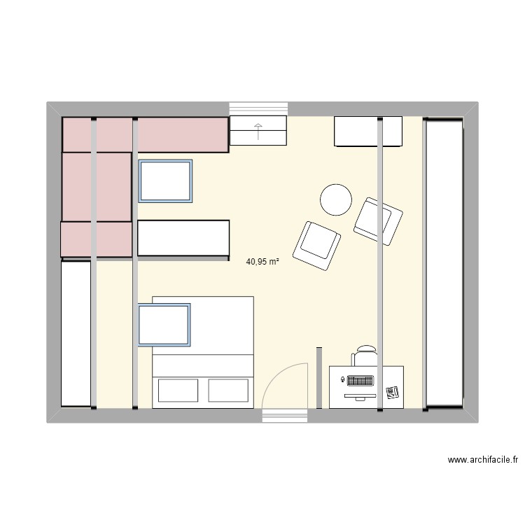 chambre rblt new 2. Plan de 0 pièce et 0 m2