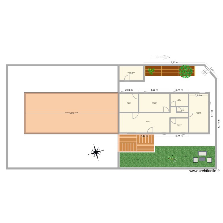 BIVER. Plan de 0 pièce et 0 m2