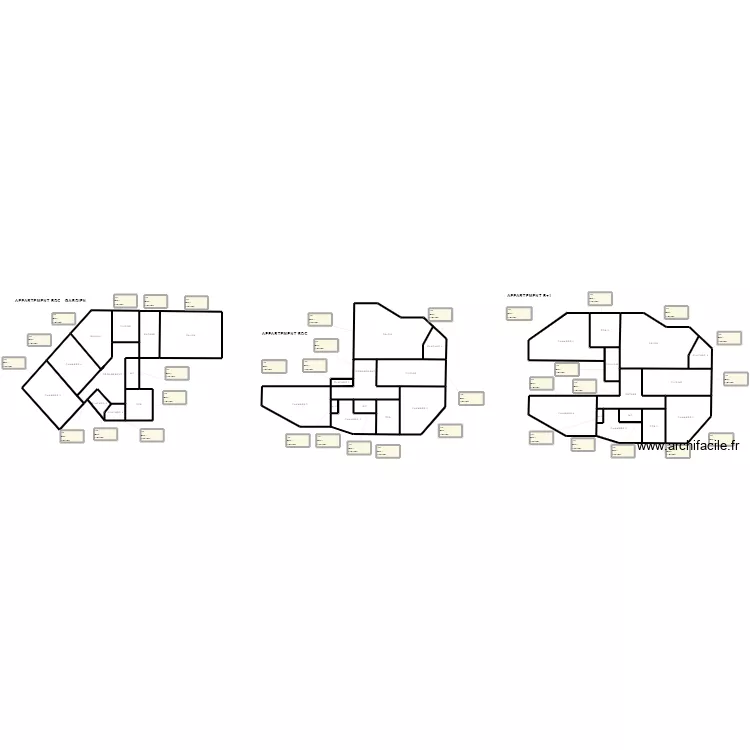 APPARTEMENT GERORGES BRAQUE. Plan de 