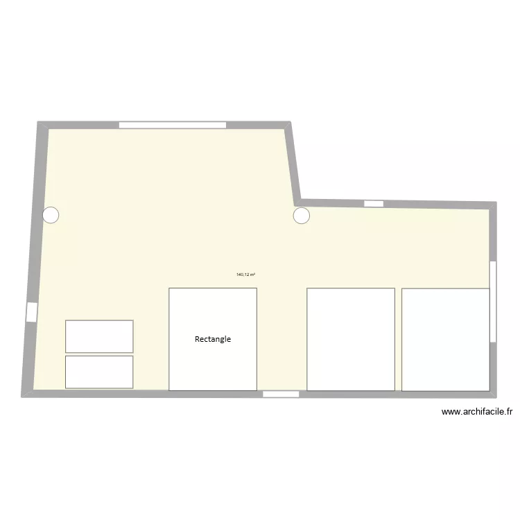 ECURIE 2.0. Plan de 1  et 140 m²