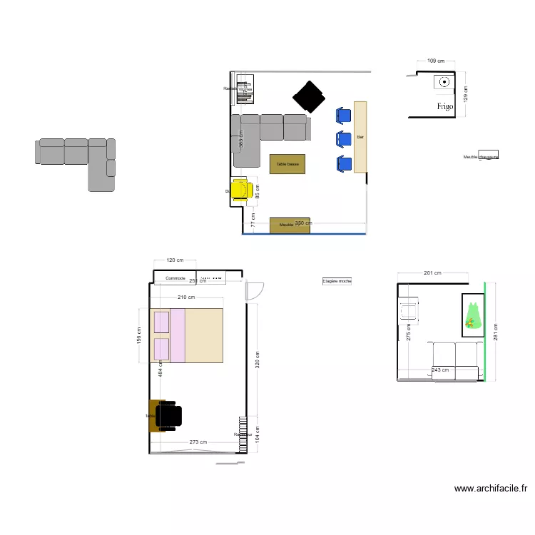 futur appart. Plan de 