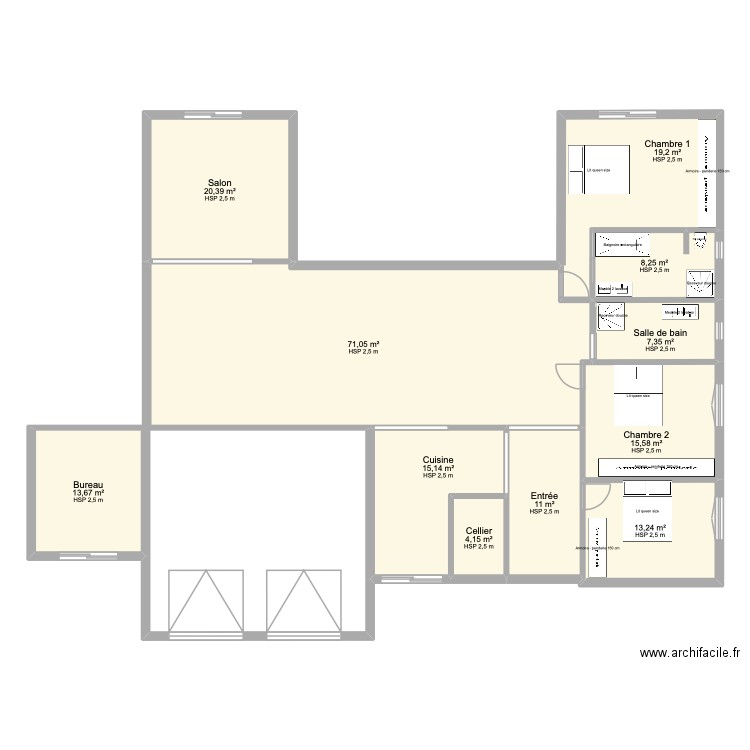 PLAN DEFINITIF 2 SALON EN CONTINUITE 7. Plan de 11 pièces et 267 m2