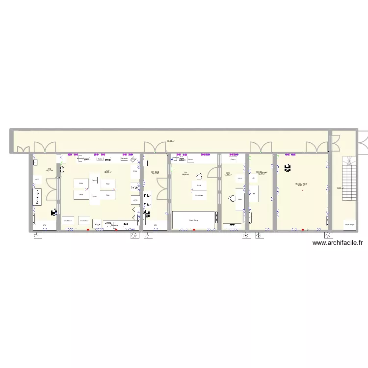 D719-725 CBBA 20260507. Plan de 9  et 242 m²