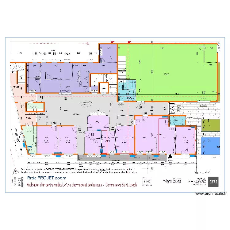 Centre Médical L'odeons Split-Mural. Plan de Centre Médical L'odeons Split-Mural. Plan de