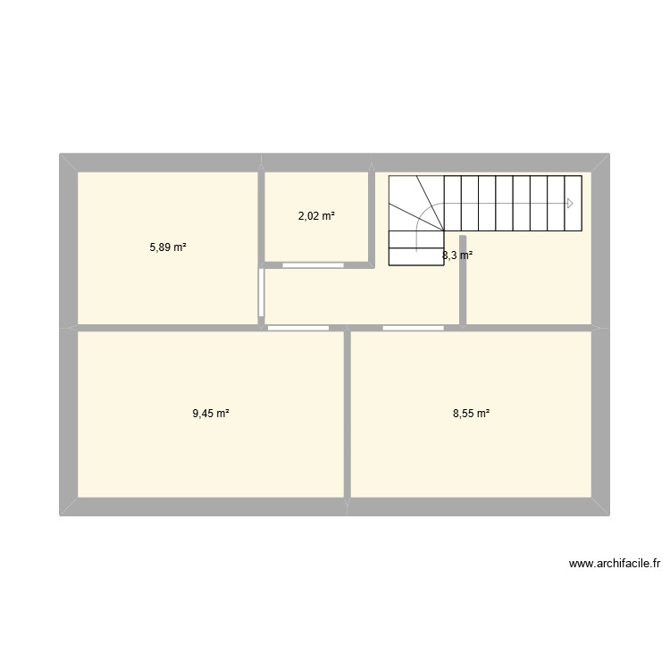 etage. Plan de 0 pièce et 0 m2