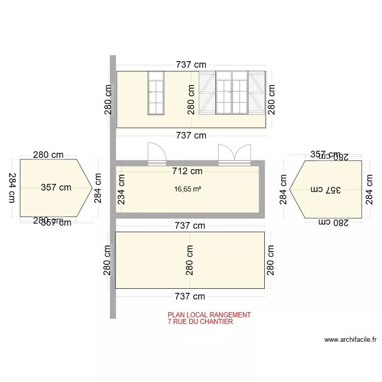 NOUVEAU BATIMENT . Plan de 