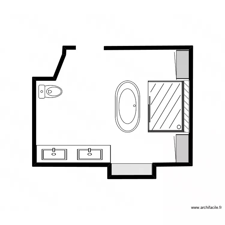 Salle de Bain - Ma&icirc;tres. Plan de 