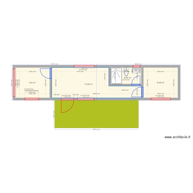 5 12. Plan de 0 pièce et 0 m2