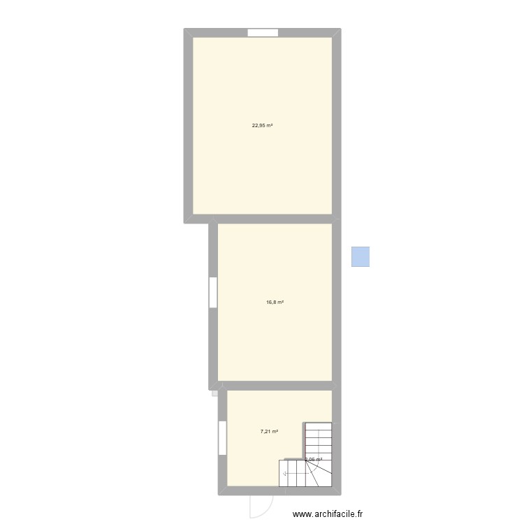 thibault. Plan de 6 pièces et 75 m2