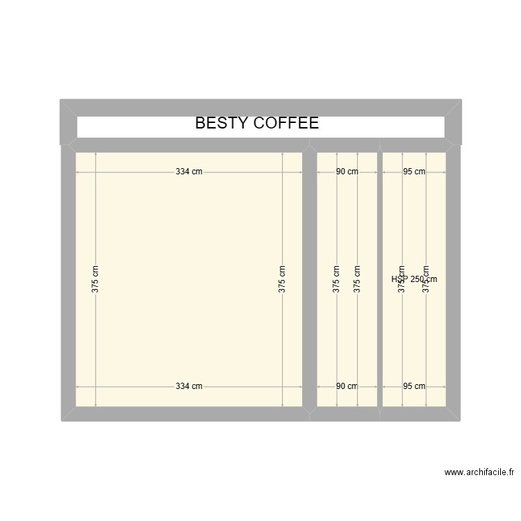 PLAN DE FACDE. Plan de 0 pièce et 0 m2